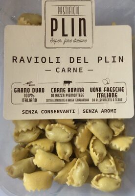 Ravioli del plin-carne front packaging