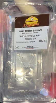 Gnudi ricotta e spinaci