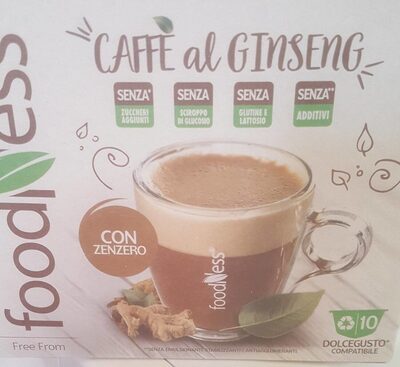 Caffè al ginseng con zenzero front packaging