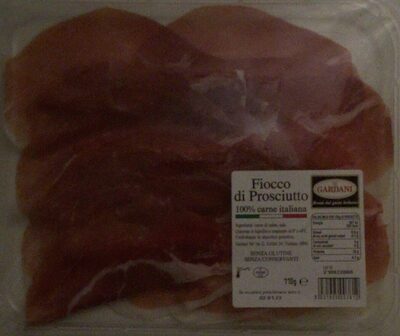 Fiocco di prosciutto front packaging