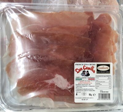 Prosciutto crudo front packaging