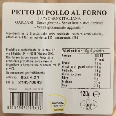 Petto di pollo al forno