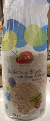 Gallette di riso con semi di sesamo