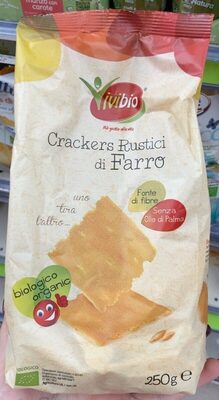 Crackers rustici di Farro front packaging