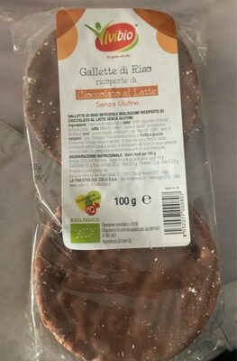 Gallette di riso con cioccolato al latte