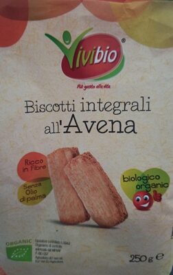 Biscotti integrali all'avena