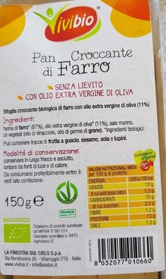 Pan croccante di farro