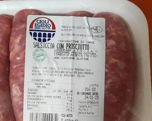 Salciccia con prosciutto