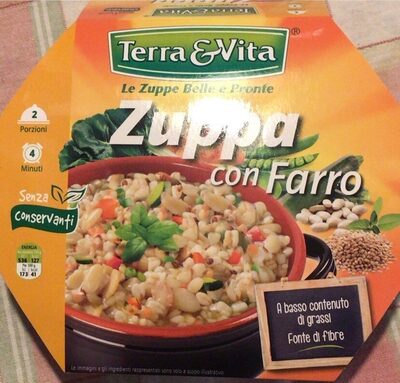 Zuppa con farro front packaging
