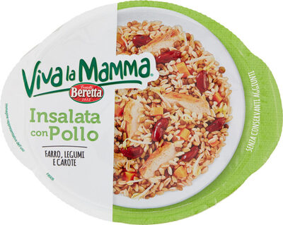 Viva la mamma insalata con pollo farro front packaging