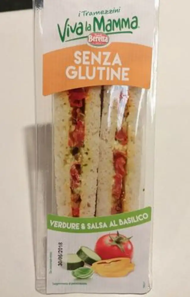 Verdure & salsa al basilico ingredients label