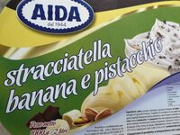 Stracciatella banana e pistacchio