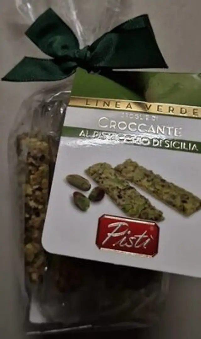 Sfoglie di croccante al pistacchio di Sicilia