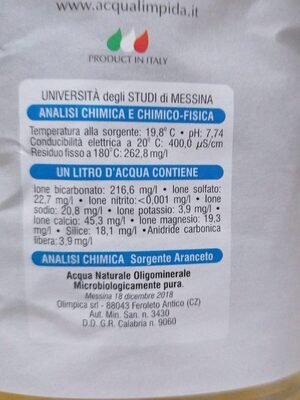 Acqua minerale naturale