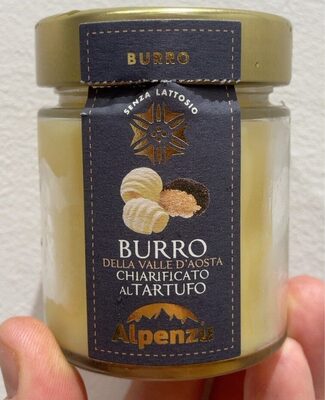 burro della Valle D’Aosta chiarificato al tartufo front packaging