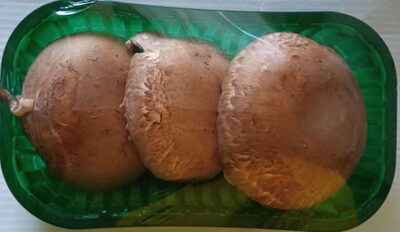 PORTOBELLO Funghi coltivati Agaricus Bisporus bruno front packaging