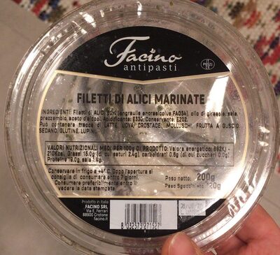 Filetti di alici marinate