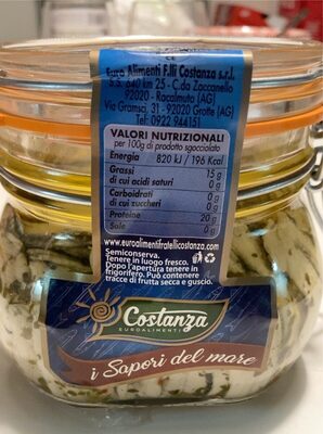 Filetti di Acciughe marinate front packaging