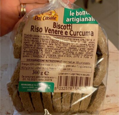 Biscotti riso venere e curcuma