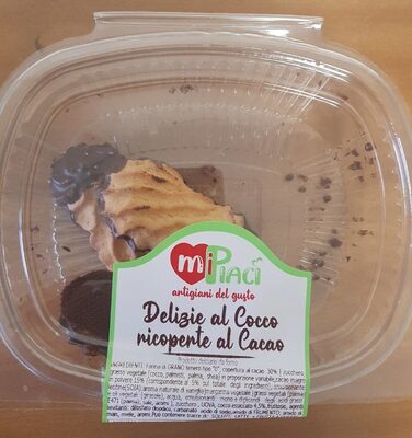 MiPiaci delizie al cocco ricoperte al cacao