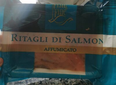 Ritagli di salmone front packaging