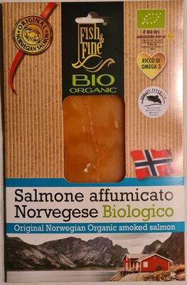 Salmone affumicato Norvegese Biologico front packaging