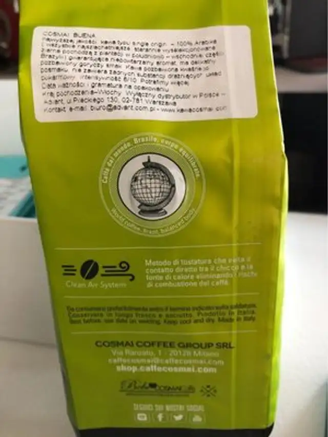 Buena nutrition facts table