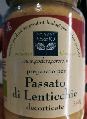 Preparato per Passato di Lenticchie decorticate