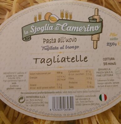 Tagliatelle la sfoglia di camerino