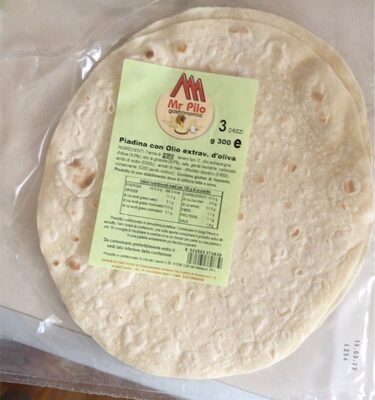 Piadina con olio extrav. D’oliva