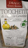 Tocchetti di focaccia genovese