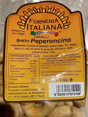 Taralli gusto peperoncino