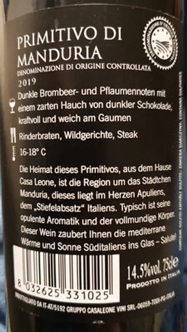 Unknown ingredients label
