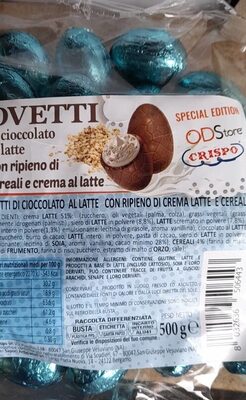 Ovetti cioccolato al latte ods store
