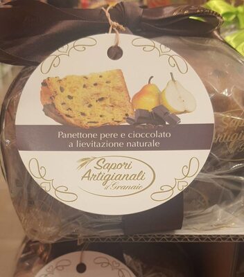 Panettone pere e cioccolato front packaging