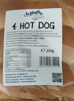 4 hot dog front packaging