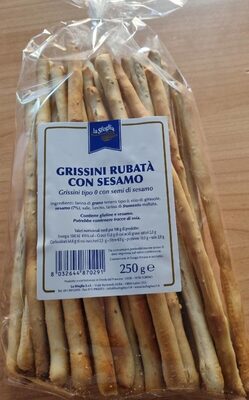 Grissini rubatà con sesamo