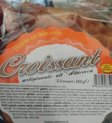 Croissant artigianale all'albicocca