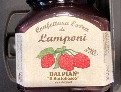 Confettura extra di lamponi front packaging