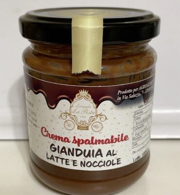 Crema spalmabile gianduia al latte e nocciole