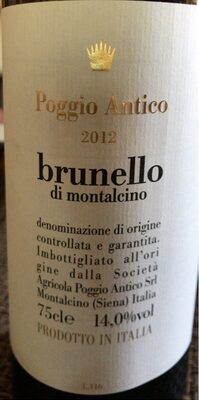 Brunello di Montalcino front packaging