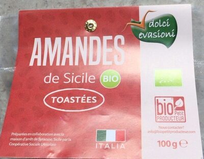 Amandes de sicile front packaging