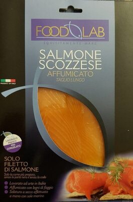 Salmone scozzese affumicato front packaging
