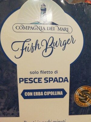 Fishburger di pesce spada congelato