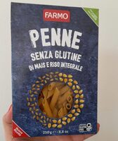 Penne senza glutine di mais e riso integrale