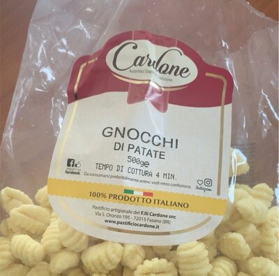 Gnocchi di patate front packaging