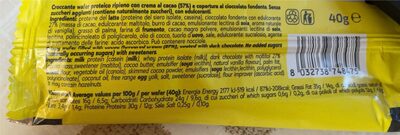 Wafer Protein nutrition facts table