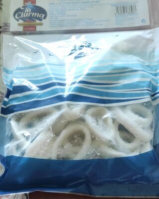 Anelli di totani puliti congelati IQF