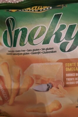 Sneky gluten free front packaging