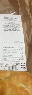 focaccia tradizionale